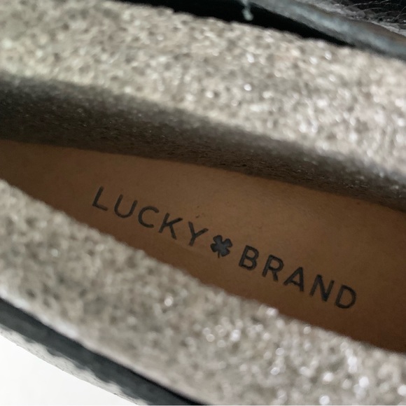 Lucky Brand Womens LK Erreka Black Leather lace up Oxford shoes US 8.5 M - Picture 2 of 10